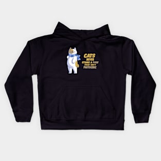 Cats Never Strike A Pose That Isn't Photogenic Kids Hoodie